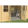 Abri de jardin en bois LASITA DALLAS - 10.61m² (28mm)  Finition NATURELLE