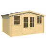 Abri de jardin en bois LASITA DALLAS - 10.61m² (28mm)  Finition NATURELLE