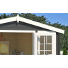 Abri de jardin en bois LASITA DALLAS - 10.61m² (28mm)  GRIS ANTHRACITE