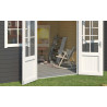 Abri de jardin en bois LASITA DALLAS - 10.61m² (28mm)  GRIS ANTHRACITE