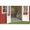 Abri de jardin en bois LASITA DALLAS - 10.61m² (28mm)  ROUGE SUEDOIS