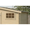 Abri de jardin en bois LASITA WASHINGTON - 17.57m² (28mm)  finition NATURELLE