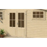 Abri de jardin en bois LASITA WASHINGTON - 17.57m² (28mm)  finition NATURELLE