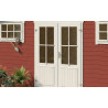 Abri de jardin en bois LASITA WASHINGTON - 17.57m² (28mm)  ROUGE SUEDOIS