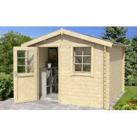 Abri de jardin en bois LASITA NINA 175 - 4.56m² (28mm)  finition NATURELLE