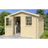 Abri de jardin en bois LASITA NINA 175 - 4.56m² (28mm)  finition NATURELLE