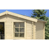 Abri de jardin en bois LASITA NINA 175 - 4.56m² (28mm)  finition NATURELLE