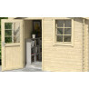 Abri de jardin en bois LASITA NINA 175 - 4.56m² (28mm)  finition NATURELLE
