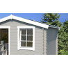 Abri de jardin en bois LASITA NINA 175 - 4.56m² (28mm)  GRIS CLAIR