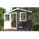 Abri de jardin en bois LASITA NINA 175 - 4.56m² (28mm)  GRIS VERT