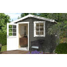 Abri de jardin en bois LASITA NINA 175 - 4.56m² (28mm)  GRIS VERT