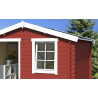 Abri de jardin en bois LASITA NINA 175 - 4.56m² (28mm)  ROUGE SUEDOIS