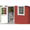 Abri de jardin en bois LASITA NINA 175 - 4.56m² (28mm)  ROUGE SUEDOIS