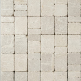 Pavé en béton vieilli multiformat nuancé ton pierre épaisseur 6cm - 1m²