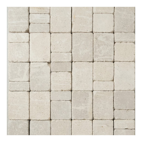Pavé en béton vieilli multiformat nuancé ton pierre épaisseur 6cm - 1m²