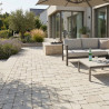 Pavé en béton vieilli multiformat nuancé ton pierre épaisseur 6cm - 1m²