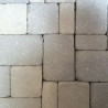 Pavé en béton vieilli multiformat nuancé ton pierre épaisseur 6cm - 1m²
