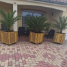 Jardinière en bois carrée Vendôme 60 x 60 x 65 cm - 138L