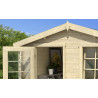 Abri de jardin en bois LASITA NINA 230 - 6.05m² (28mm)  finition NATURELLE