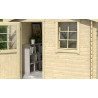 Abri de jardin en bois LASITA NINA 230 - 6.05m² (28mm)  finition NATURELLE