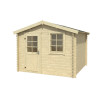 Abri de jardin en bois LASITA NINA 230 - 6.05m² (28mm)  finition NATURELLE