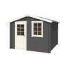 Abri de jardin en bois LASITA NINA 230 - 6.05m² (28mm)  GRIS ANTHRACITE