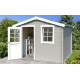 Abri de jardin en bois LASITA NINA 230 - 6.05m² (28mm)  GRIS CLAIR