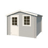 Abri de jardin en bois LASITA NINA 230 - 6.05m² (28mm)  GRIS CLAIR