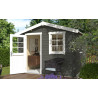Abri de jardin en bois LASITA NINA 230 - 6.05m² (28mm)  GRIS VERT