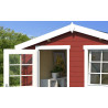 Abri de jardin en bois LASITA NINA 230 - 6.05m² (28mm)  ROUGE SUEDOIS