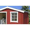 Abri de jardin en bois LASITA NINA 230 - 6.05m² (28mm)  ROUGE SUEDOIS