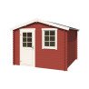 Abri de jardin en bois LASITA NINA 230 - 6.05m² (28mm)  ROUGE SUEDOIS