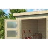 Abri de jardin en bois LASITA  ZAMBEZI 1 - 3.78m²  (28mm) - finition NATURELLE