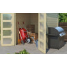 Abri de jardin en bois LASITA  ZAMBEZI 1 - 3.78m²  (28mm) - finition NATURELLE