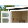 Abri de jardin en bois LASITA  ZAMBEZI 1 - 3.78m²  (28mm) - GRIS ANTHRACITE