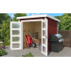 Abri de jardin en bois LASITA  ZAMBEZI 1 - 3.78m²  (28mm) - ROUGE SUEDOIS