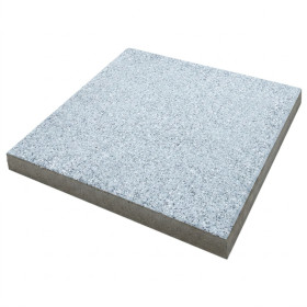 Dalle de terrasse en béton grenaillée 40 x 40 x 4 cm gris clair par palette de 8,96 m2
