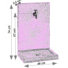 Fontaine de jardin murale pierre reconstituée aspect schiste – 49 x 36 x 74 cm - ton pierre