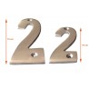 Numéro de Rue à Visser Aluminium 10 x 4 cm N°2