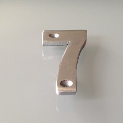 Numéro de Rue à Visser Aluminium 10 x 4 cm N°7