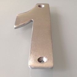 Numéro de Rue à Visser Aluminium 15 x 6 cm N°1