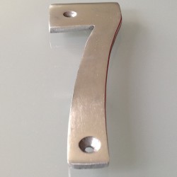 Numéro de Rue à Visser Aluminium 15 x 6 cm N°7