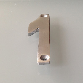 Numéro de Rue à Visser Aluminium 10 x 4 cm N°1