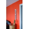 Applique murale demi cercle en alu 80 cm