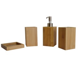 Accessoires de salle de bain en bambou
