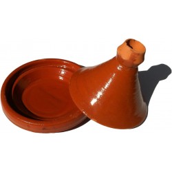 Petit plat tajine de cuisson en terre cuite et son brasero