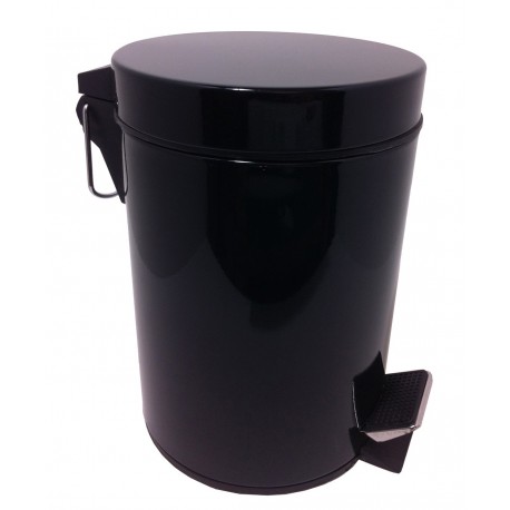 Poubelle de salle de bain noire Poubelle de salle de bain noire