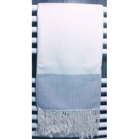 Serviette de bain bleu