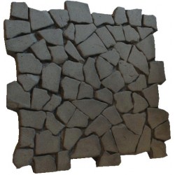 Dalle de terrasse en pierre reconstituée galets 30 x 30 x 2,5 cm