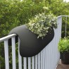 Jardinière en polyéthylène rectangulaire Balconismo 78 x 34 x 25 cm noir